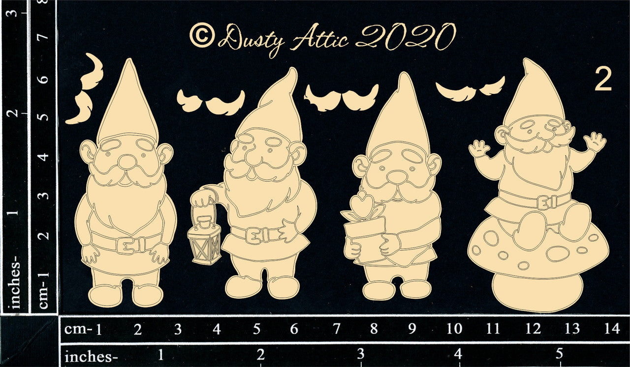 Dusty Attic Chipboard Gnomes #2